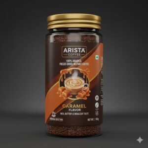 arista premium golden caramel instant coffee