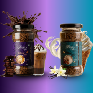 Arista Premium Instant Coffee | Velvet Mocha & French Vanilla [50g x 2]