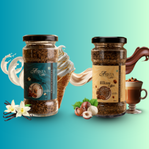 Arista Premium Instant Coffee | French Vanilla & Roasted Hazelnut [50g x 2]