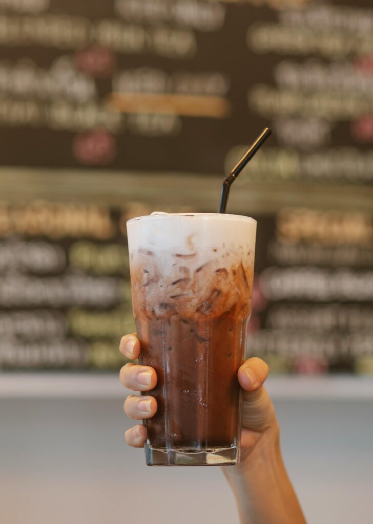 Iced coffee easily prepared at home without any